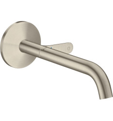 Bateria umywalkowa Select z wlewką 220 mm, ścienna, podtynkowa Nikiel Szczotkowany AXOR One Axor (48112820)