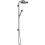 Komplet prysznicowy 280 1jet, podtynkowy Czarny Chrom Polerowany AXOR One Axor (48790330)