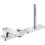 3-otworowa jednouchwytowa bateria na brzeg wanny, sBox Chrom AXOR Citterio C Axor (49430000)