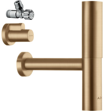 AXOR Syfon ozdobny Flowstar, zestaw Brąz Szczotkowany Axor (51304140)