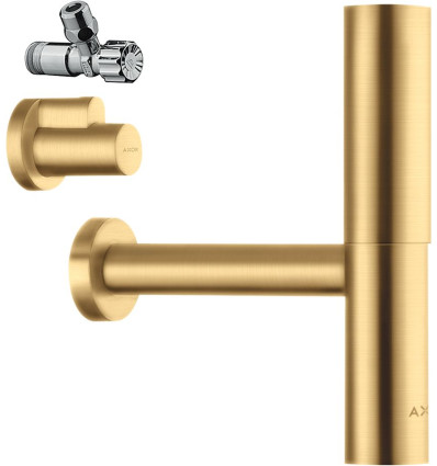 AXOR Syfon ozdobny Flowstar, zestaw Złoty Optyczny Szczotkowany Axor (51304250)