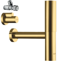 AXOR Syfon ozdobny Flowstar, zestaw Złoty Optyczny Polerowany Axor (51304990)