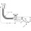 AXOR Kompletny syfon wannowy z przelewem, specjalny Chrom Axor (58318000)