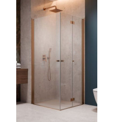 Kabina prysznicowa 80x80 Nes Brushed Copper KDD B / KDD I Radaway (10015080-93-01L + 10024080-93-01R)