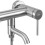 Bateria wannowa nikiel szczotkowany Clif Rea (REA-B6874)