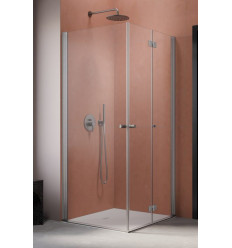 Kabina prysznicowa 80x80 Nes Brushed Nickel KDD B / KDD I Radaway (10015080-91-01L + 10024080-91-01R)