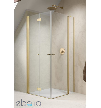 Kabina prysznicowa 80x80 Nes Brushed Gold KDD B / KDD II Radaway (10024080-99-01L + 10016080-99-01R)
