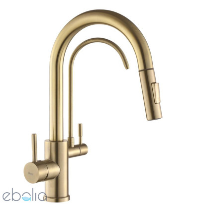 Bateria kuchenna złoto szczotkowane Eco Fresh Rea (REA-B7596)