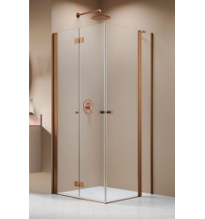 Kabina prysznicowa 80x80 Nes Brushed Copper KDD B / KDD II Radaway (10024080-93-01L + 10016080-93-01R)