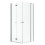 Kabina prysznicowa 80x80 Nes Brushed Nickel KDD B / KDD II Radaway (10024080-91-01L + 10016080-91-01R)
