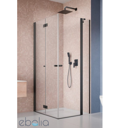 Kabina prysznicowa 80x80 Nes Black KDD B / KDD II Radaway (10024080-54-01L + 10016080-54-01R)