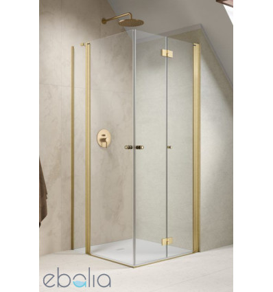 Kabina prysznicowa 80x80 Nes Brushed Gold KDD B / KDD II Radaway (10016080-99-01L + 10024080-99-01R)