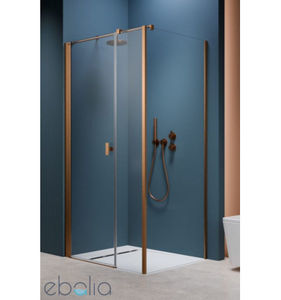 Kabina prysznicowa 100x70 Nes Brushed Copper KDS I Radaway (10023100-93-01L + 10043070-93-01)
