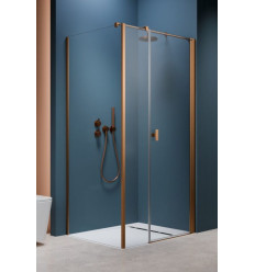 Kabina prysznicowa 100x70 Nes Brushed Copper KDS I Radaway (10023100-93-01R + 10043070-93-01)