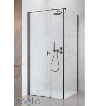 Kabina prysznicowa 100x70 Nes Brushed GunMetal KDS I Radaway (10023100-92-01L + 10043070-92-01)