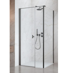 Kabina prysznicowa 100x70 Nes Brushed GunMetal KDS I Radaway (10023100-92-01L + 10043070-92-01)