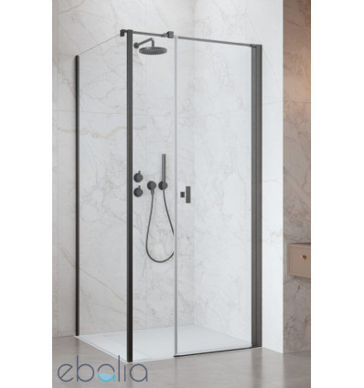Kabina prysznicowa 100x70 Nes Brushed GunMetal KDS I Radaway (10023100-92-01R + 10043070-92-01)