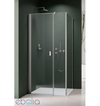 Kabina prysznicowa 100x70 Nes Brushed Nickel KDS I Radaway (10023100-91-01L + 10043070-91-01)