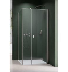 Kabina prysznicowa 100x70 Nes Brushed Nickel KDS I Radaway (10023100-91-01R + 10043070-91-01)