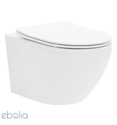 Misa wc wisząca z deską Carlo Mini Tornado NFQ White Rea (REA-C1261)