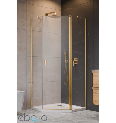 Kabina prysznicowa 80x80 Nes Gold PTJ Radaway (10052000-09-01R + 10052500-09-01)