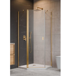 Kabina prysznicowa 80x80 Nes Gold PTJ Radaway (10052000-09-01L + 10052500-09-01)
