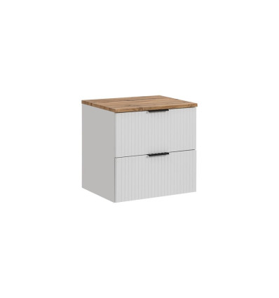 Szafka z blatem 60 cm Adel White Comad (SET -ADW B 60 CM)