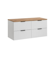 Zestaw meblowy 120 cm z blatem Adel White Comad (SET -ADW B 120 CM)