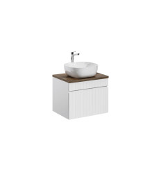 Zestaw meblowy 60cm z blatem i umywalką nablatową Smile Iconic White Comad (SET ICW-B 60 CM 6252)