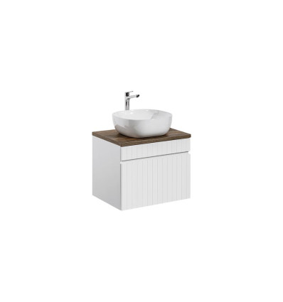 Zestaw meblowy 60cm z blatem i umywalką nablatową Smile Iconic White Comad (SET ICW-B 60 CM 6252)