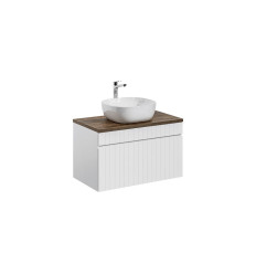 Zestaw meblowy 80cm z blatem i umywalką nablatową Smile Iconic White Comad (SET ICW-B 80 CM 6254)