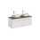 Zestaw meblowy 160cm z blatem i 2 umywalkami nablatowymi Smile Iconic White Comad (SET ICW-B 160 CM 6254)