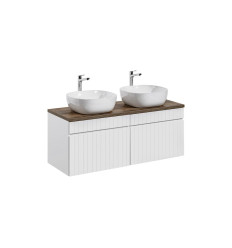 Zestaw meblowy 160cm z blatem i 2 umywalkami nablatowymi Smile Iconic White Comad (SET ICW-B 160 CM 6254)