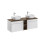 Zestaw meblowy 140cm z blatem i 2 umywalkami nablatowymi Smile Iconic White Comad (SET ICW-B 140 CM 6252)