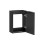 Szafka pod umywalkę 40cm 1 drzwi Adel Black Comad (ADEL BLACK 82-40-B-1D)