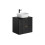 Zestaw meblowy 60 cm z umywalką nablatową Adel Black Comad (SET -ADB B 60 CM SMILE 40)