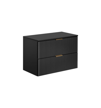 Szafka z blatem 80 cm Adel Black Comad (SET -ADB B 80 CM)