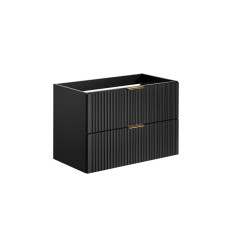 Szafka pod umywalkę 80cm 2 szuflady Adel Black Comad (ADEL BLACK 82-80-B-2S)