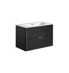 Szafka z umywalką 80 cm Adel Black Comad (SET -ADB SKY 80 CM)