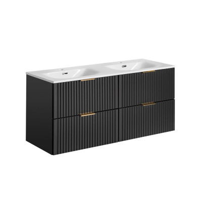 Zestaw meblowy 120cm z umywalką meblową Adel Black Comad (SET -ADB SKY 120 CM)