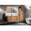 Zestaw meblowy 120cm z umywalką meblową SKY, szafką wysoką i lustrem LED Adel Oak Comad (SET -ADO SKY 120 CM 3)
