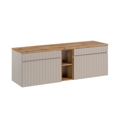 Zestaw meblowy 140cm z blatem Iconic Cashmere Comad (SET - ICC B 140 CM 81-01 COAST EVOKE OAK)
