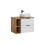 Zestaw meblowy 80cm z blatem i umywalką nablatową Smile Adel White Comad (SET -ADW B 80 CM UN 6252 81-01 WOTAN)