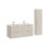 Zestaw meblowy 120cm z umywalką SKY i szafką wysoką Adel Cashmere Comad (SET-ADC 120CM SKY HIGH CABINET)