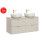 Zestaw meblowy 120cm z blatem i 2 umywalkami nablatowymi Smile Adel Cashmere Comad (SET-ADC B CASHMERE 120CM SMILE 40)