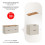 Zestaw meblowy 120cm z blatem Adel Cashmere Comad (SET-ADC B WOTAN 120CM)