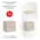 Szafka z blatem 60 cm Adel Cashmere Comad (SET-ADC B CASHMERE 60CM)
