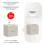 Szafka z umywalką Sky 60 cm Adel Cashmere Comad (SET-ADC 60CM SKY)