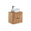 Zestaw meblowy 60 cm z blatem i umywalką nablatową Smile Adel Oak Comad (SET -ADO B 60 CM SMILE 40)
