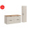 Zestaw meblowy 120cm z blatem i szafką wysoką Adel Cashmere Comad (SET-ADC B WOTAN 120CM HC)